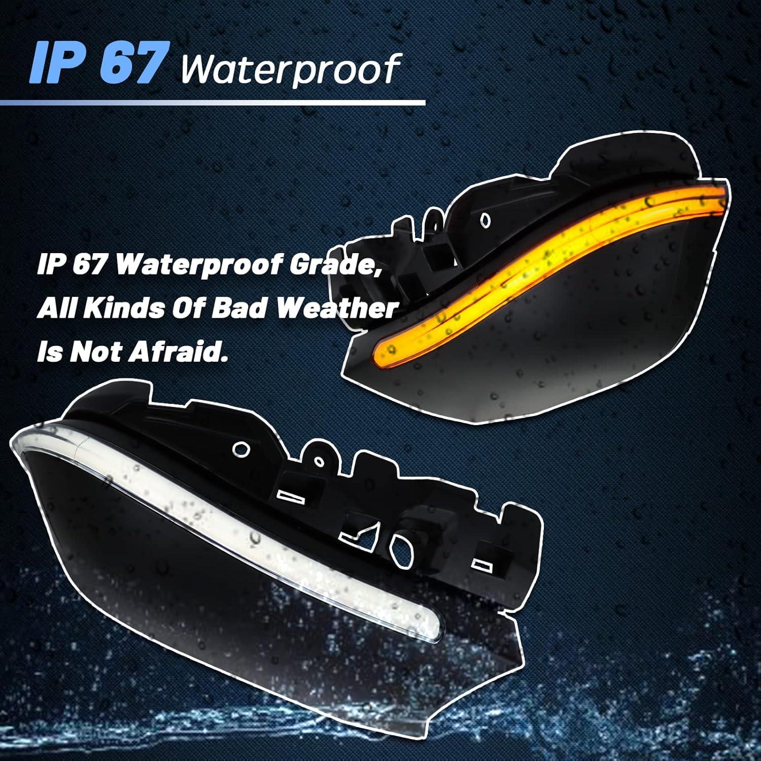 Espejo Retrovisor Lateral LED Dinámico GEEGEETOP Toyota Corolla 2019-2022