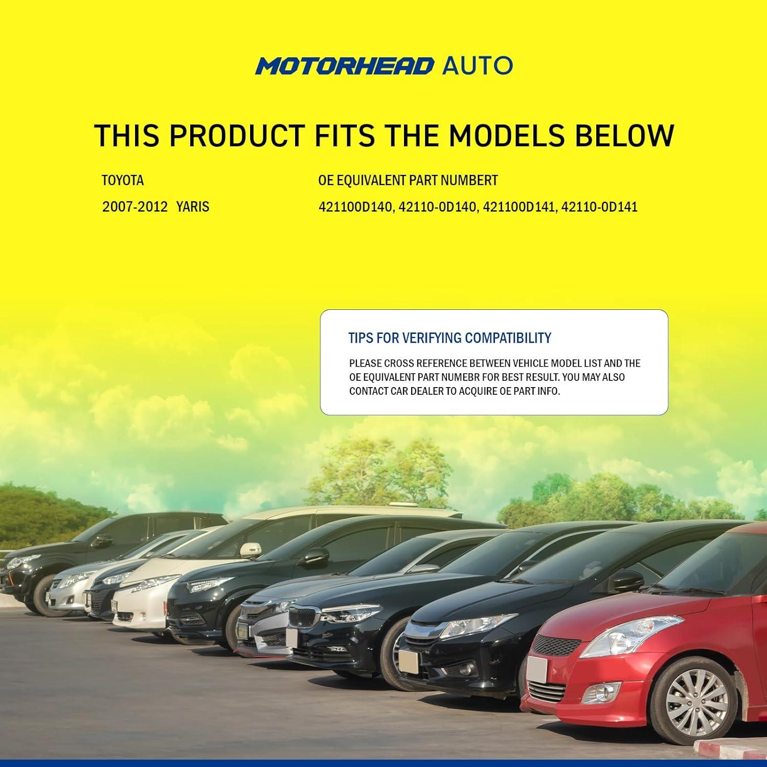 Viga de Cruce del Eje Trasero MOTORHEAD para Toyota Yaris 2007-2012