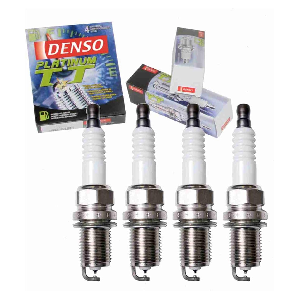 4 Bujías DENSO Platino TT para Toyota Yaris 1.5L 2006-2016