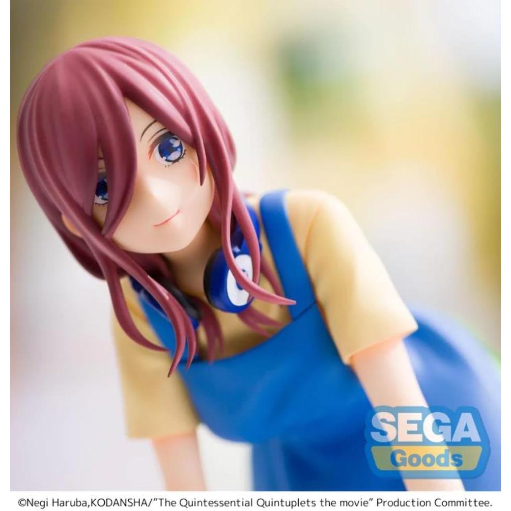Estatua Miku Nakano Las Quintillizas Esenciales SEGA 22 cm