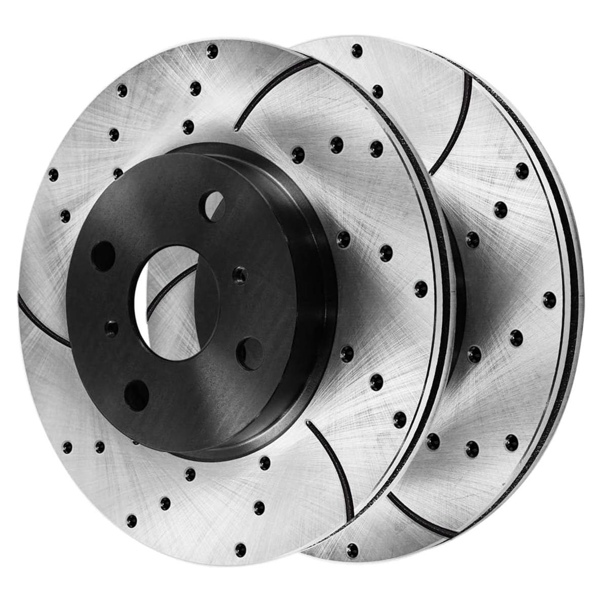 Kit de Rotores de Freno Delantero AutoShack para Toyota Yaris 2006-2018, Prius C 2012-2019, Scion iQ 2013