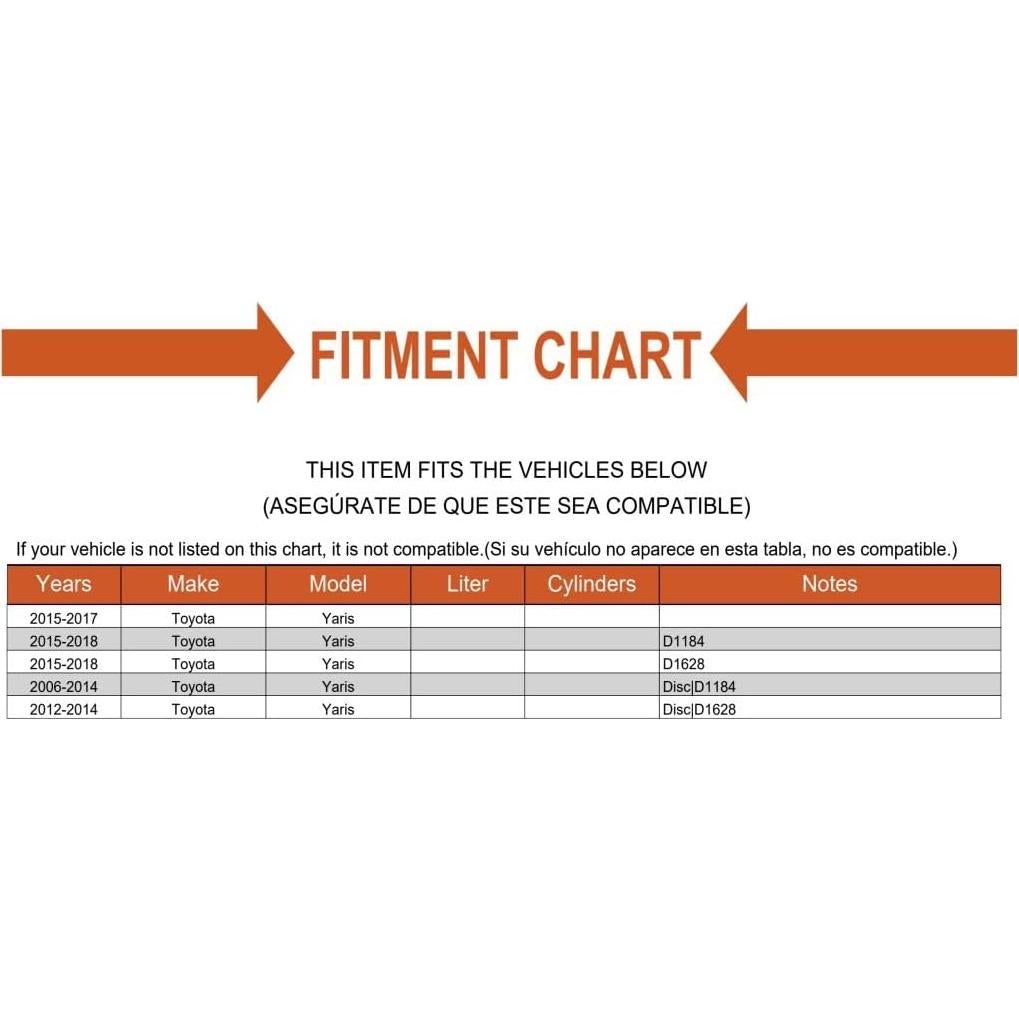 Kit de Perno de Pinza de Freno Frontal Toyota Yaris 2006-2018