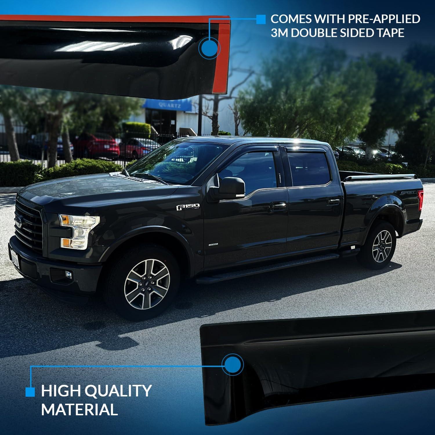 Deflectores de Lluvia Tuningpros para Toyota Yaris 2011-2015