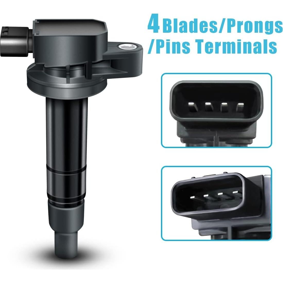 Juego de 4 Bobinas de Encendido y Bujías Iridio MAS