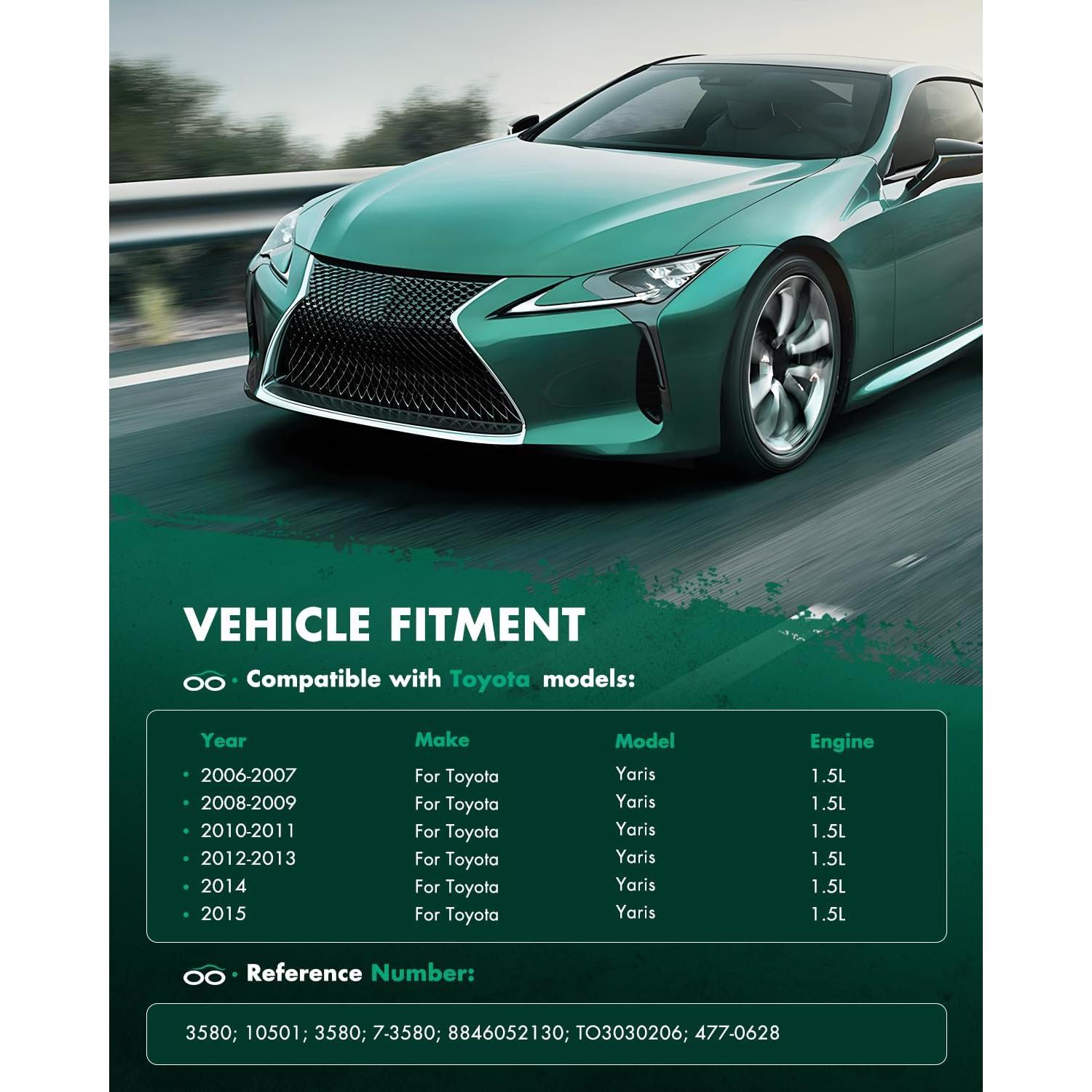 Condensador de aire acondicionado SCITOO para Toyota Yaris 2004-2015