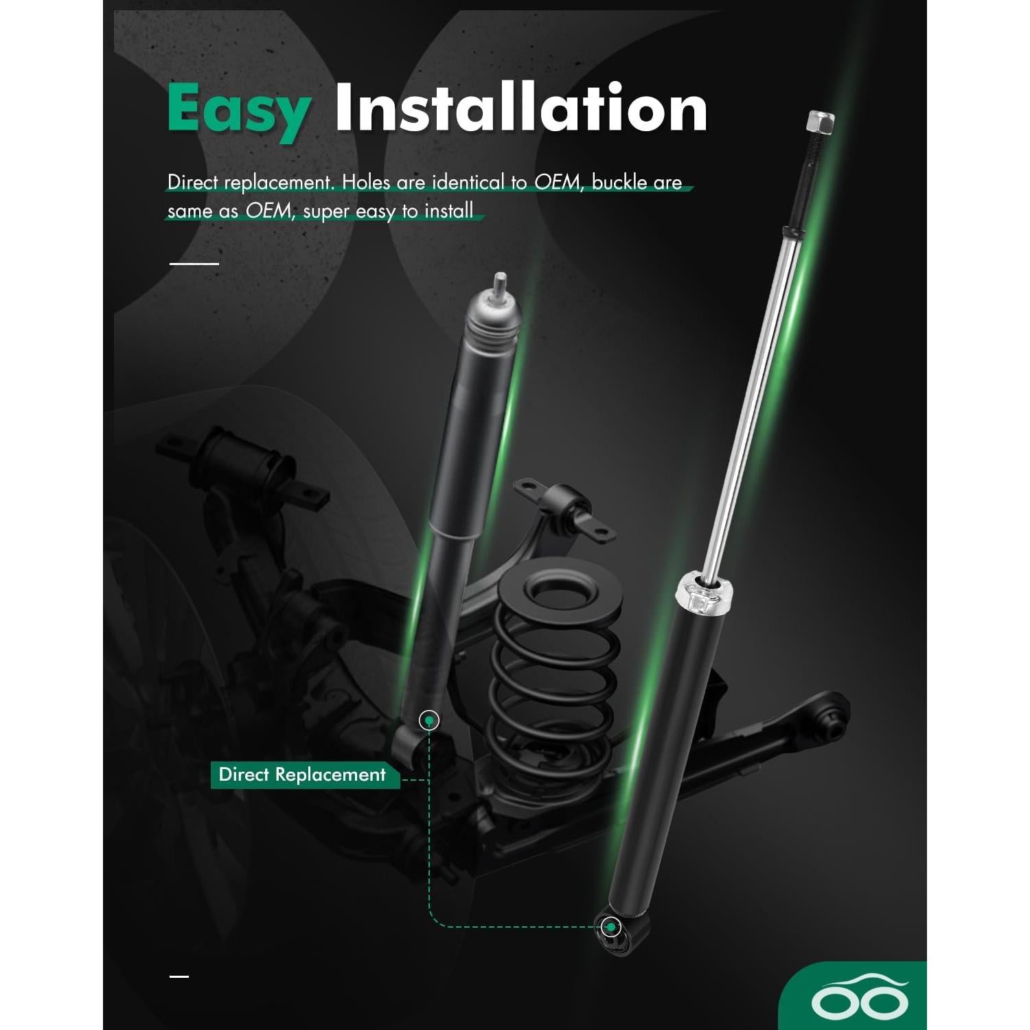 Juego de Amortiguadores Traseros SCITOO para Toyota Yaris y Scion xD