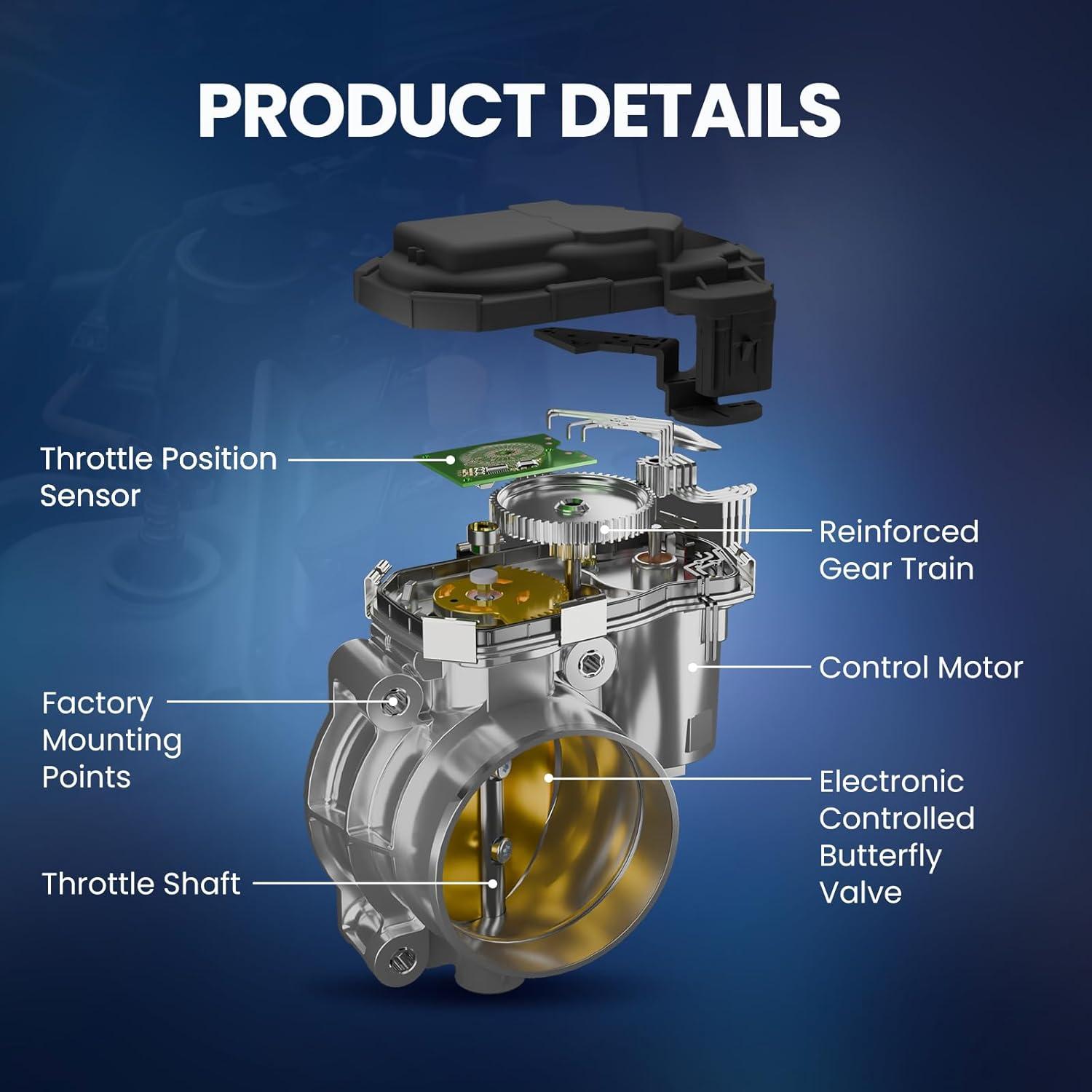 Cuerpo de Aceleración Electrónico MOCA S20125 para Toyota Yaris