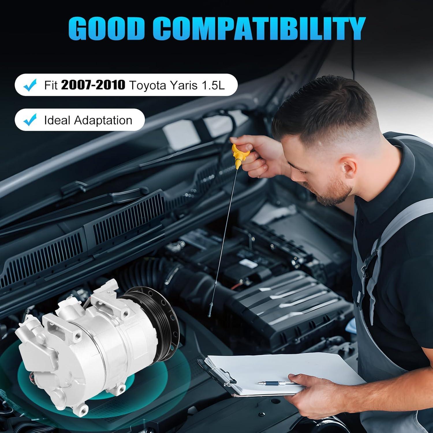 Compresor de aire acondicionado KinHall Toyota Yaris 1.5L 2007-2010