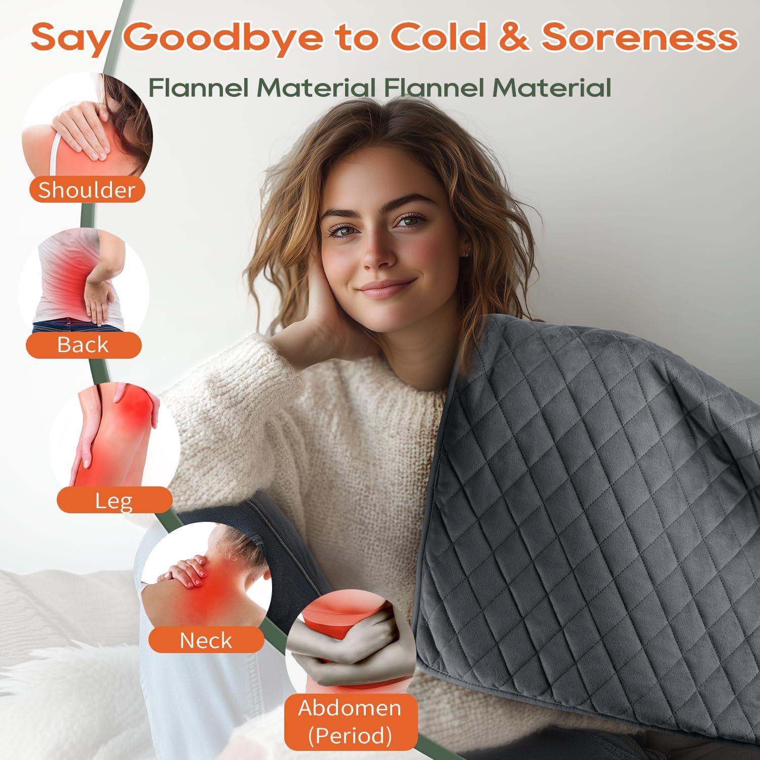 Almohadilla Térmica Eléctrica Focbeo 35x20 cm Alivio Dolor