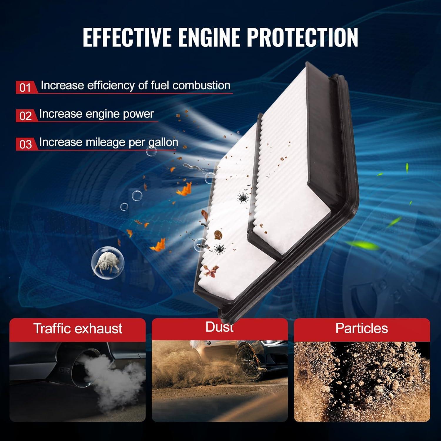 Filtro de aire del motor TOPAZ 17801WB001 para Scion iA y Toyota Yaris