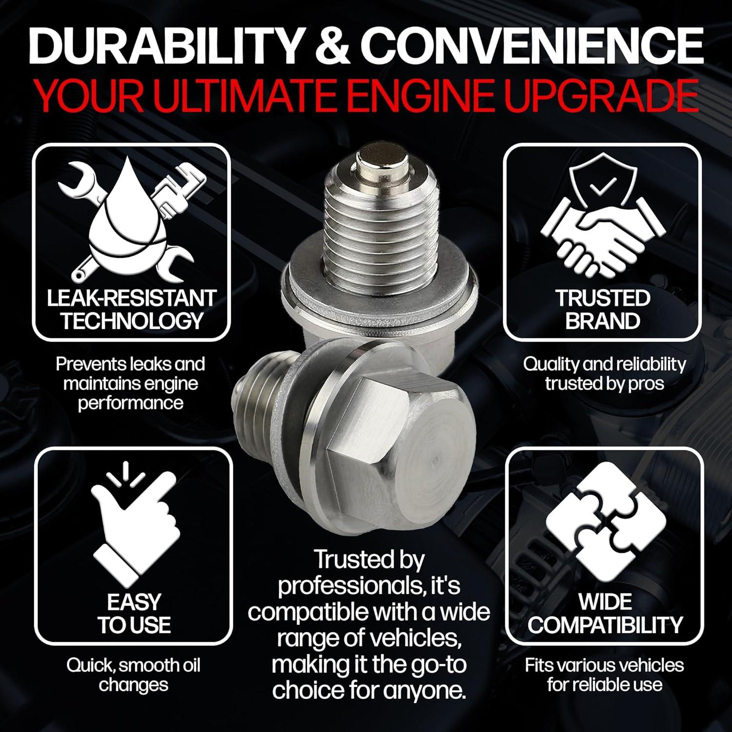 Tapón de Drenaje de Aceite Magnético Votex para Toyota Yaris 2017-2018