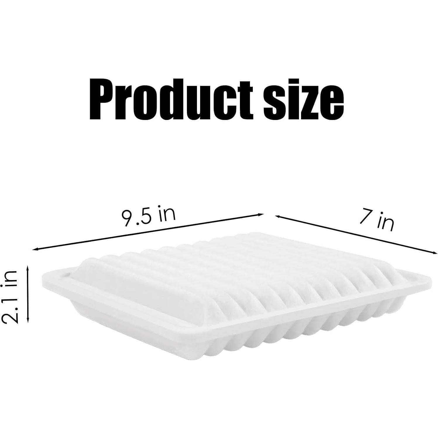 Filtro de aire motor Nerans CA10190 para Toyota Yaris y Corolla