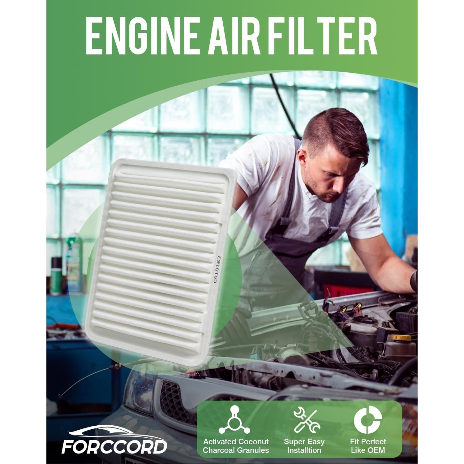 Filtro de Aire de Cabina y Motor Forccord CF10285 CA10190