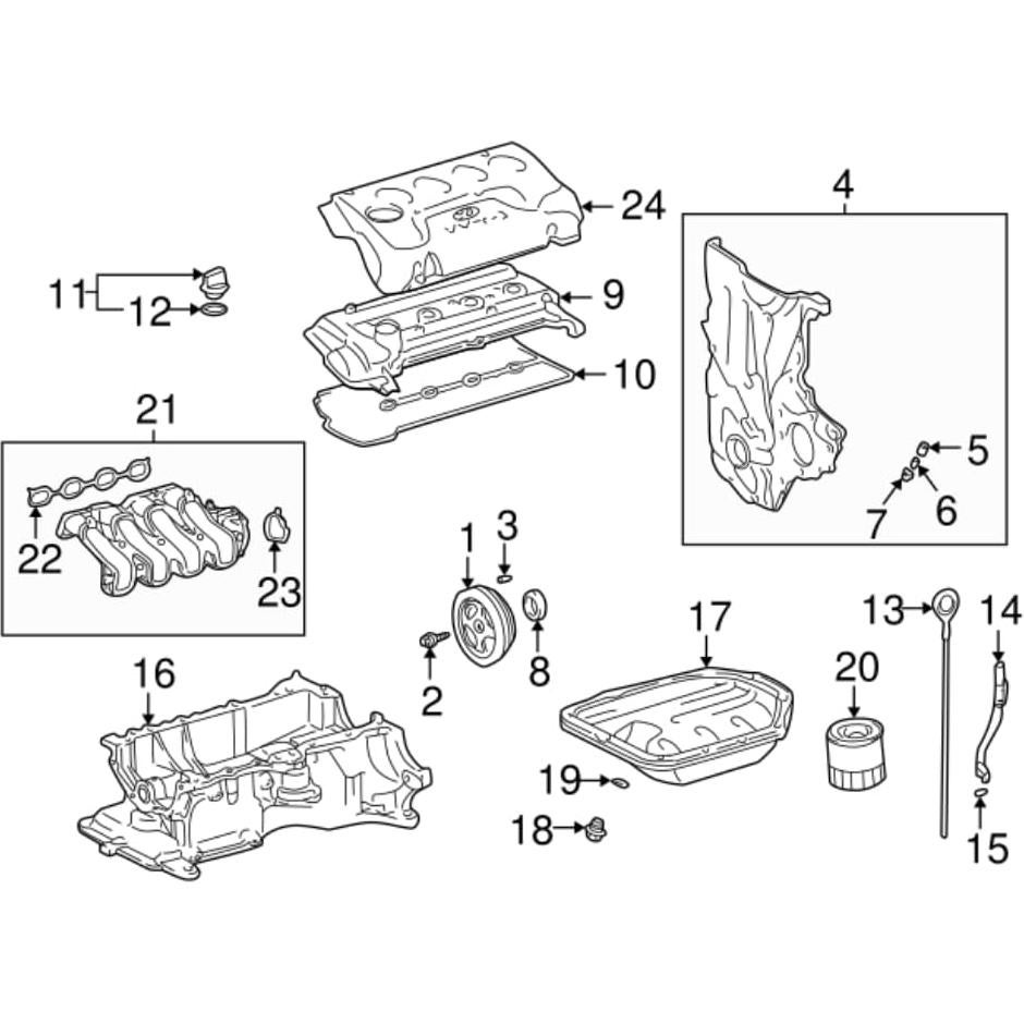Set de Filtros de Aire y Aceite FCS para Toyota Yaris 1.5L 2006-2017