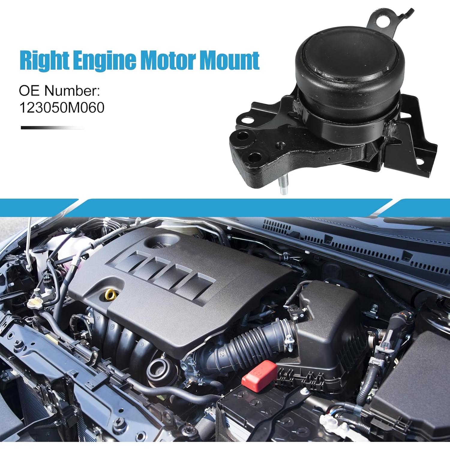 Engine Motor Mount No.123050M060 Front Right at Transmission Mount for Toyota Vios 2008-2013 for Toyota Yaris 2008-2013 Iron