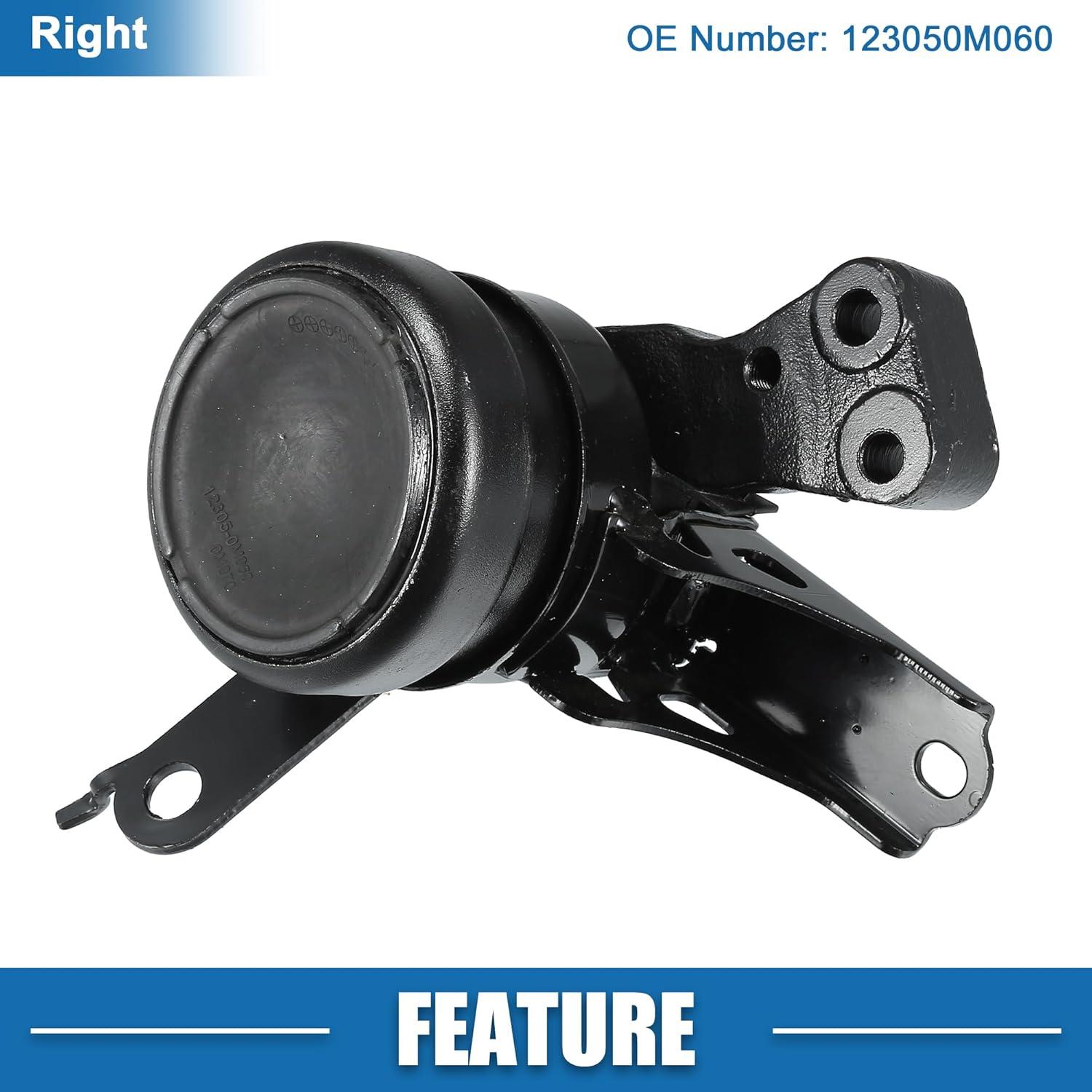 Engine Motor Mount No.123050M060 Front Right at Transmission Mount for Toyota Vios 2008-2013 for Toyota Yaris 2008-2013 Iron