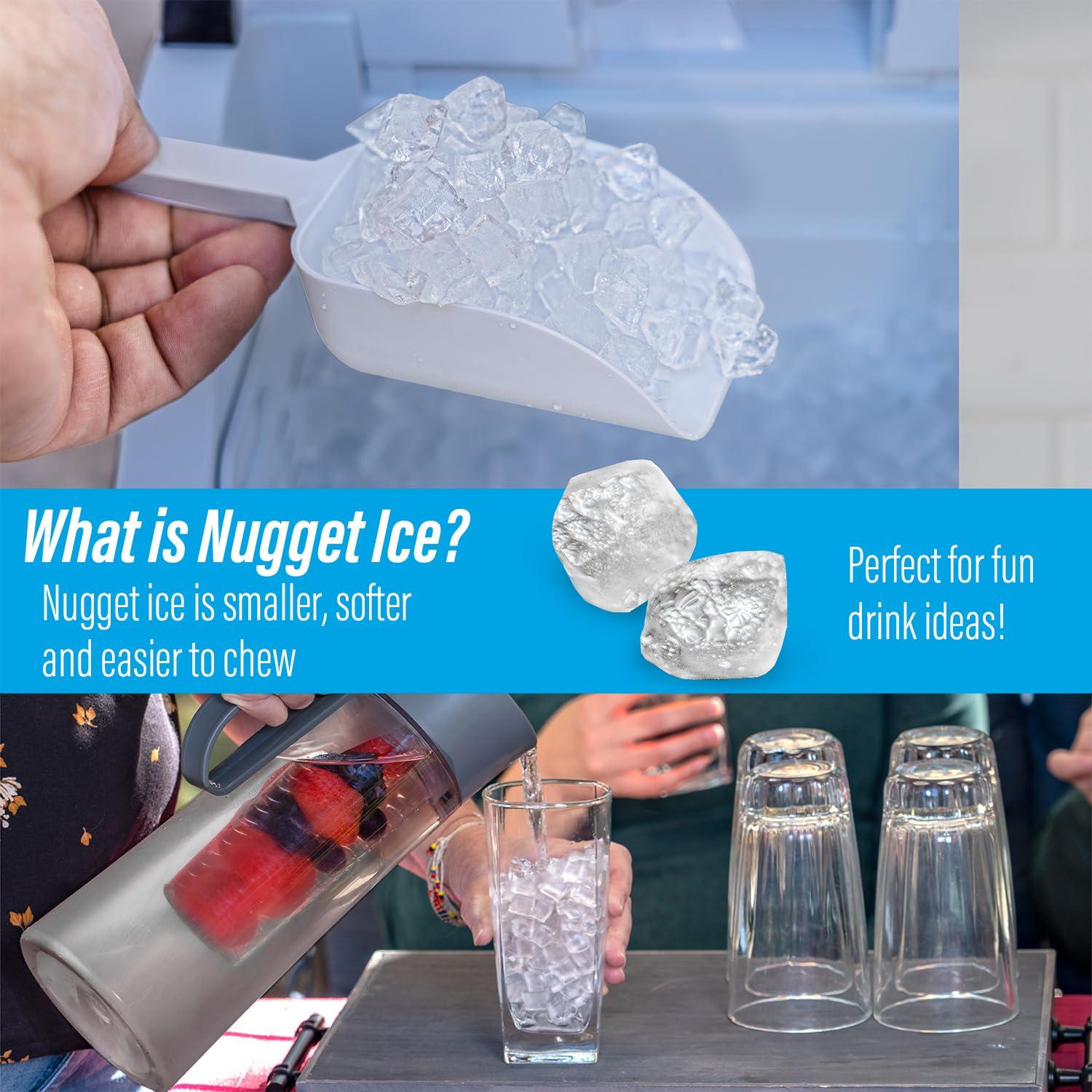 Máquina de Hielo Deco Chef 44kg Nugget Encimera Negra