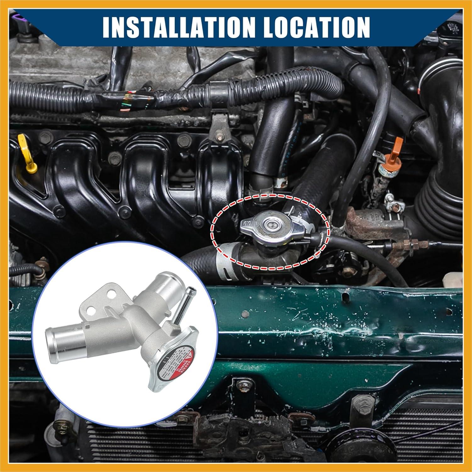 Cuello de Llenado de Radiador Partuto para Toyota Yaris 2007-2018