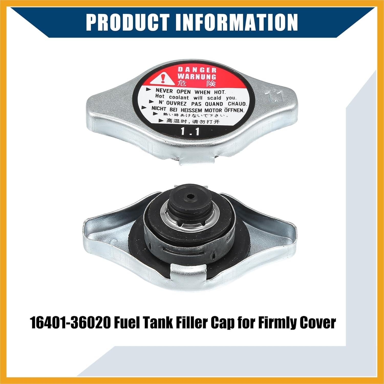 Cuello de Llenado de Radiador Partuto para Toyota Yaris 2007-2018