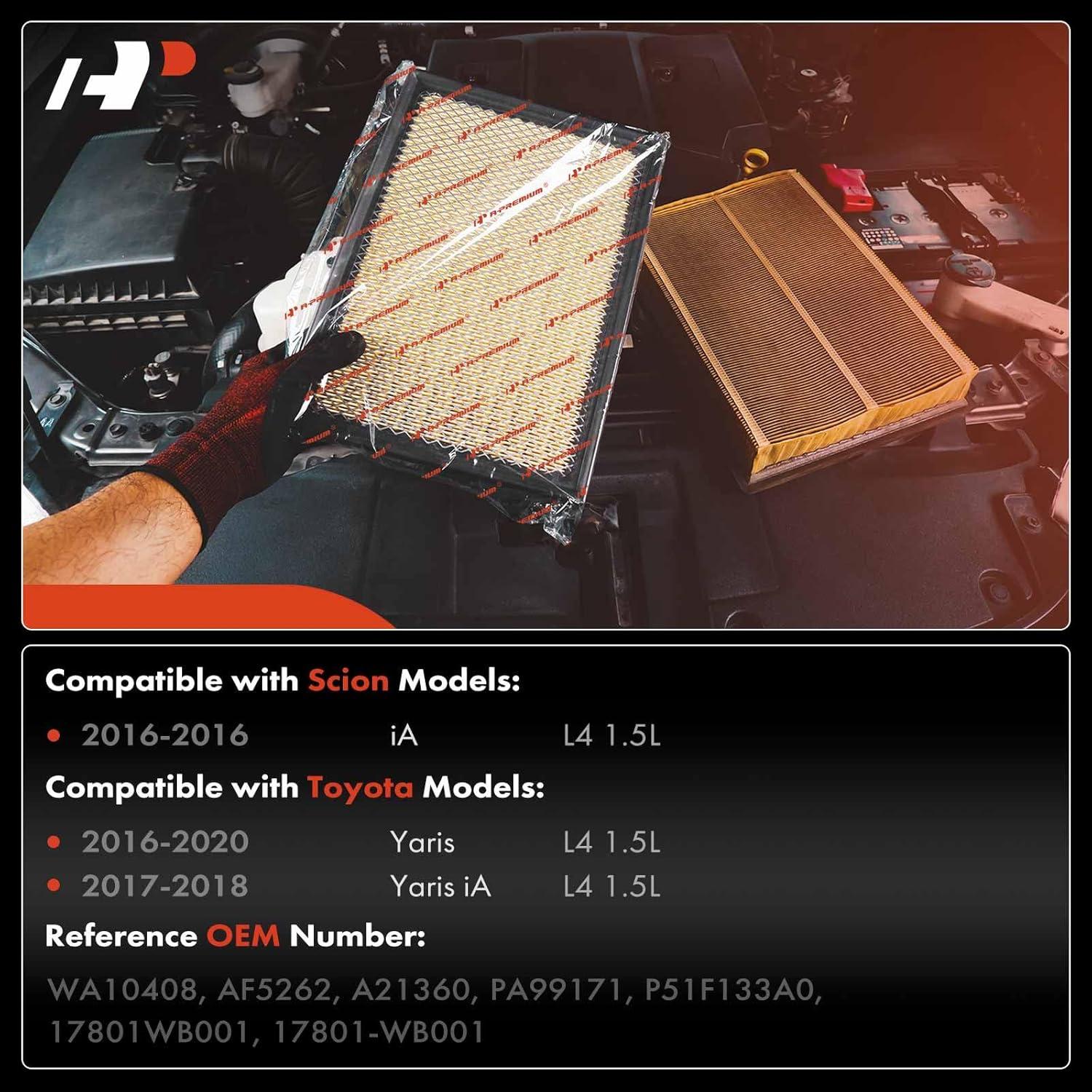 Filtro de aire A-Premium para Toyota Yaris 2016-2020 1.5L