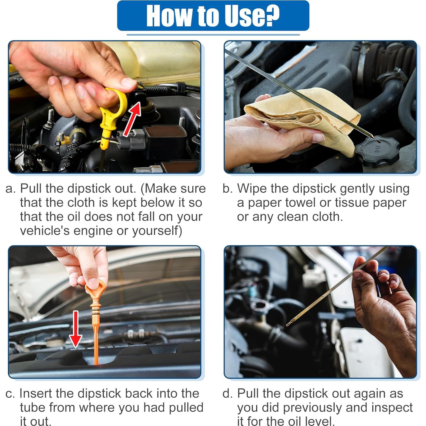 Varilla de Medición de Aceite X AUTOHAUX para Toyota Yaris 2013-2018