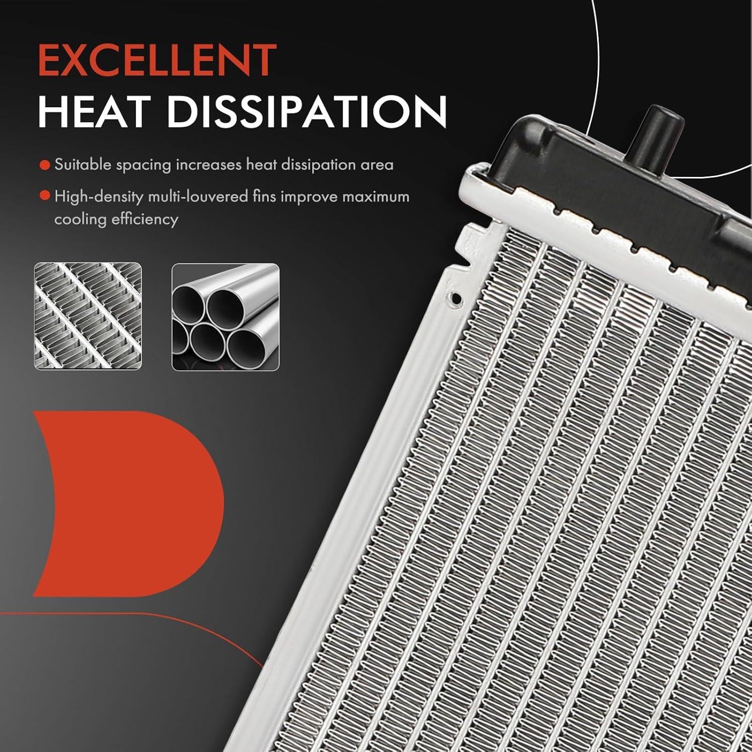 Radiador de Refrigerante A-Premium para Toyota Yaris iA 1.5L