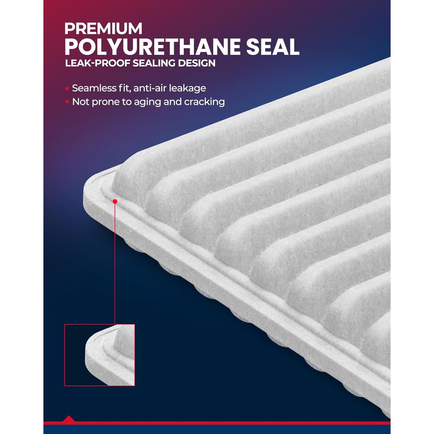 Filtro de aire KAX CA10190 para Corolla, Yaris, Matrix