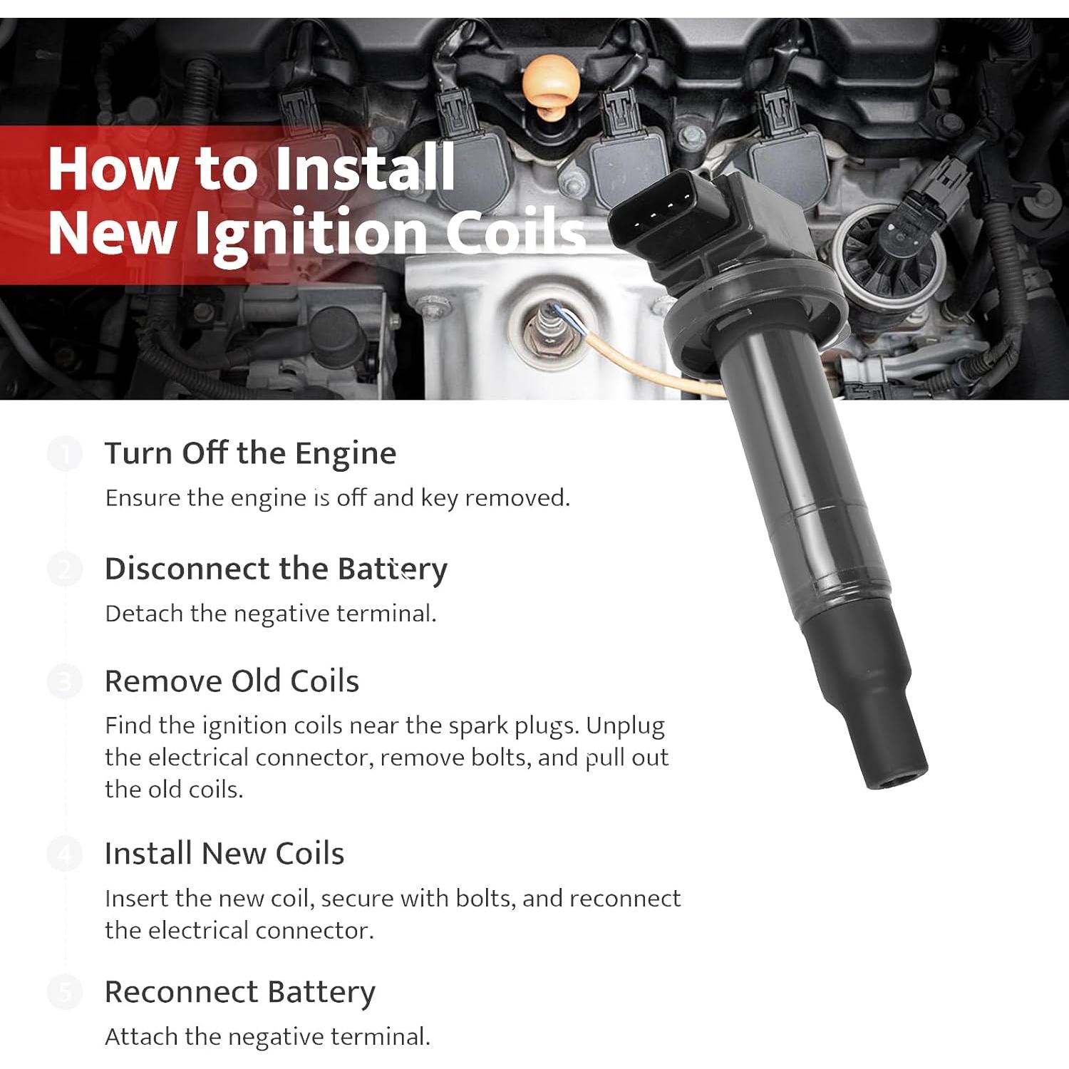 Bobinas de Encendido NPAUTO UF316 para Toyota 1.5L - Juego de 4