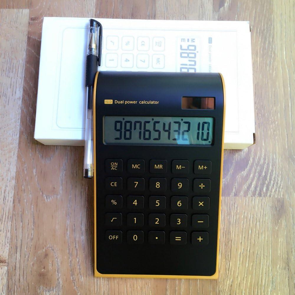 Calculadora Yescool AQ460 Solar 10 Dígitos Diseño Delgado