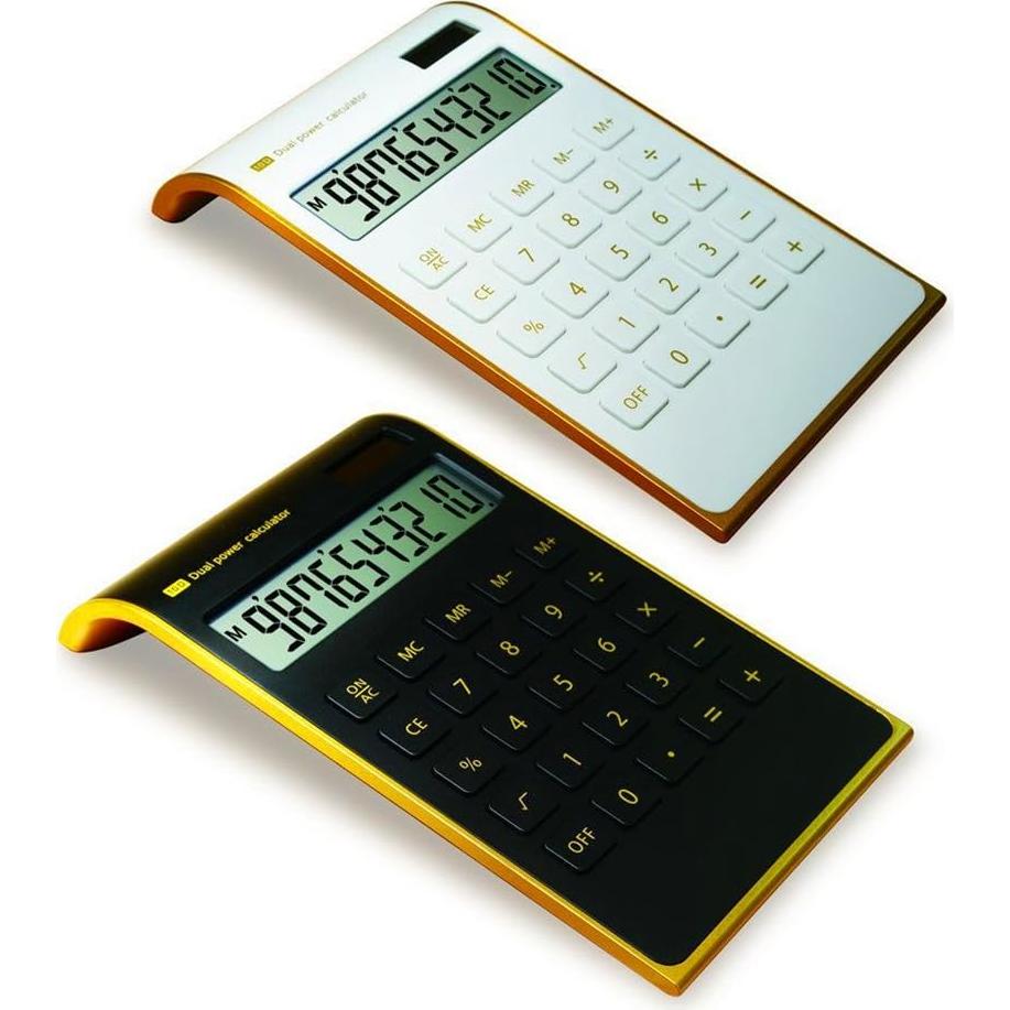 Calculadora Yescool AQ460 Solar 10 Dígitos Diseño Delgado