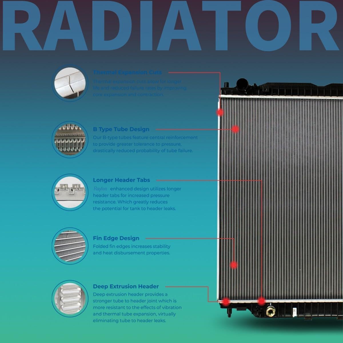 Radiador de Aluminio Besuto para Toyota Yaris 1.5 2007