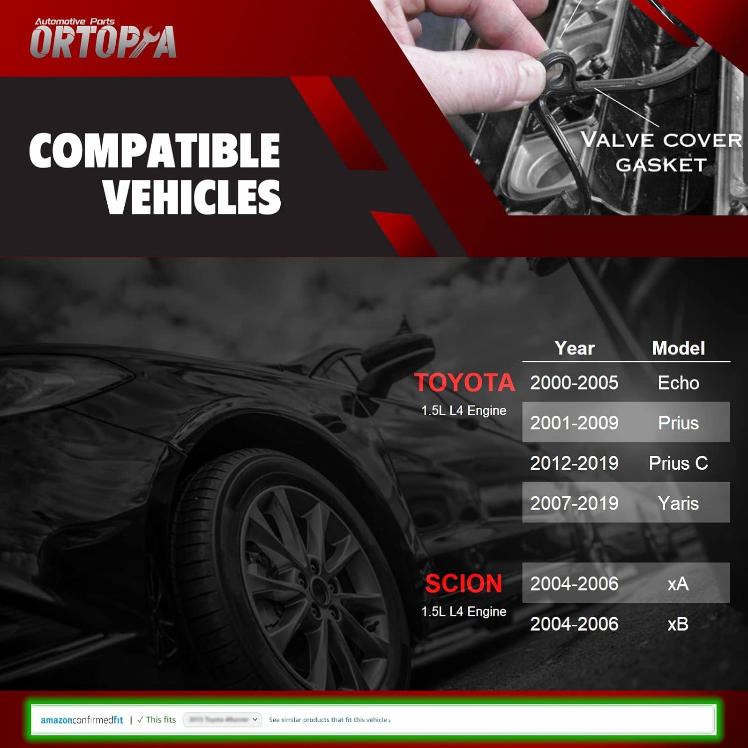 Juego de juntas de tapa de válvula Ortopia VS50624R para Toyota