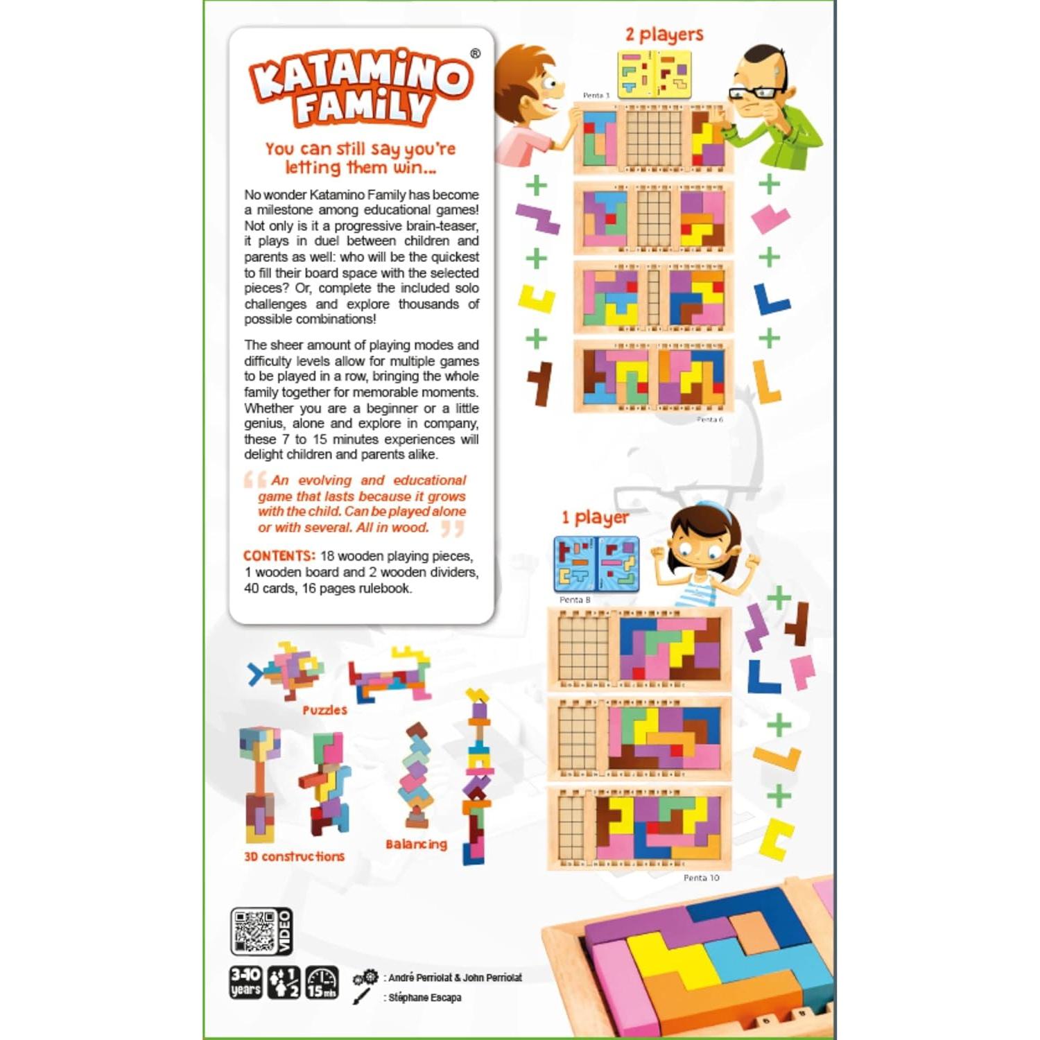 Katamino Familia - Juego de Rompecabezas para Niños 0.5 kg