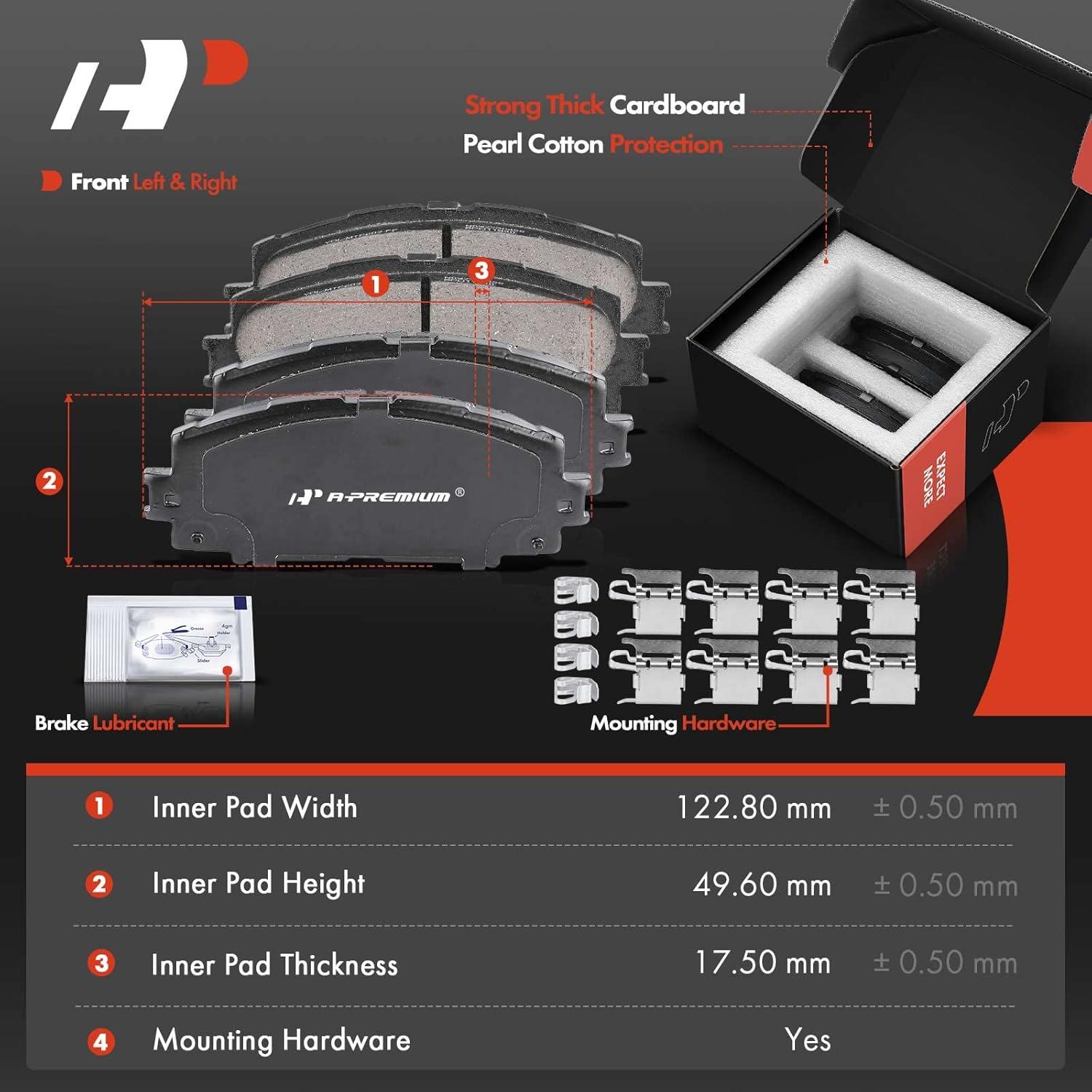 Discos de Freno Delanteros A-Premium + Pastillas Cerámicas