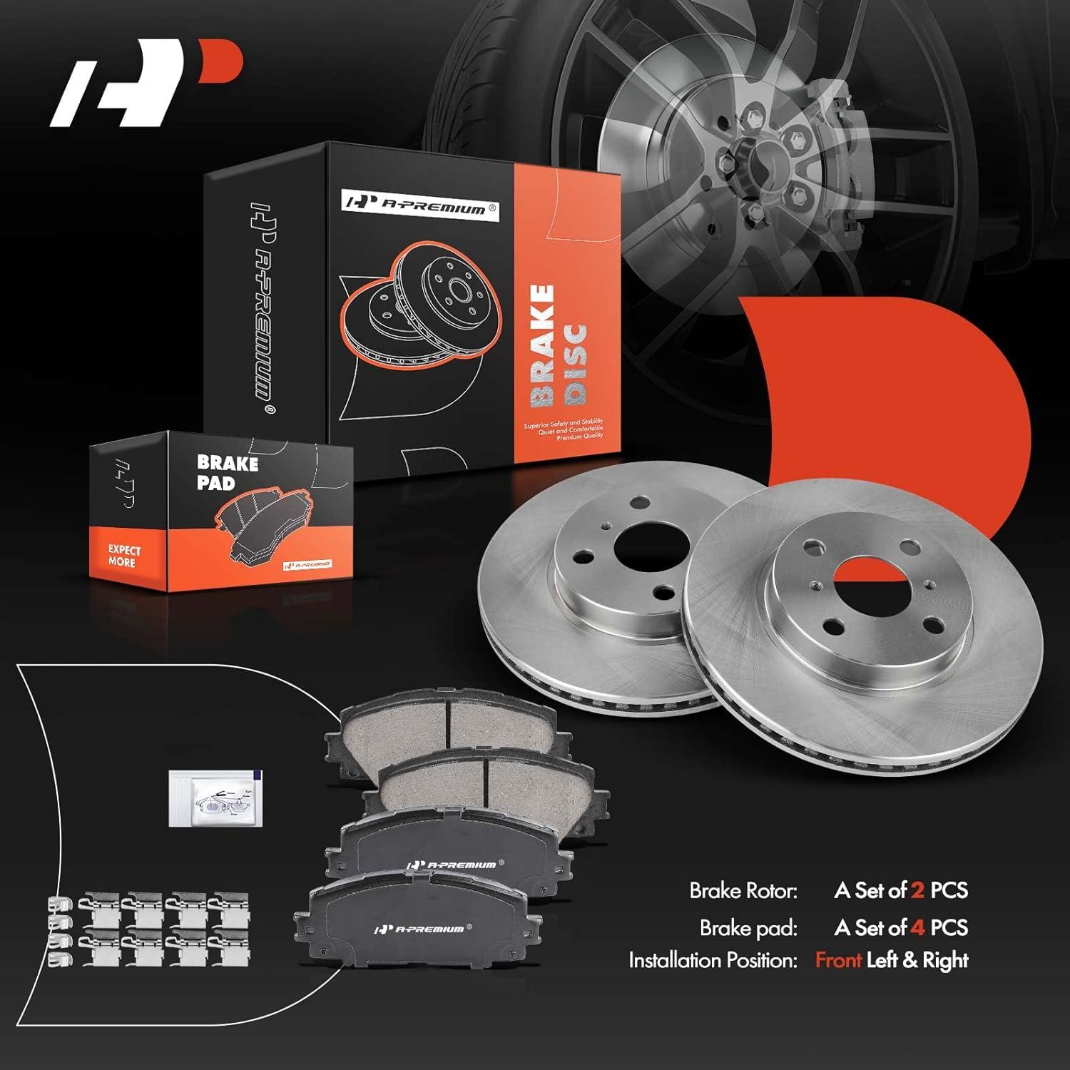 Discos de Freno Delanteros A-Premium + Pastillas Cerámicas