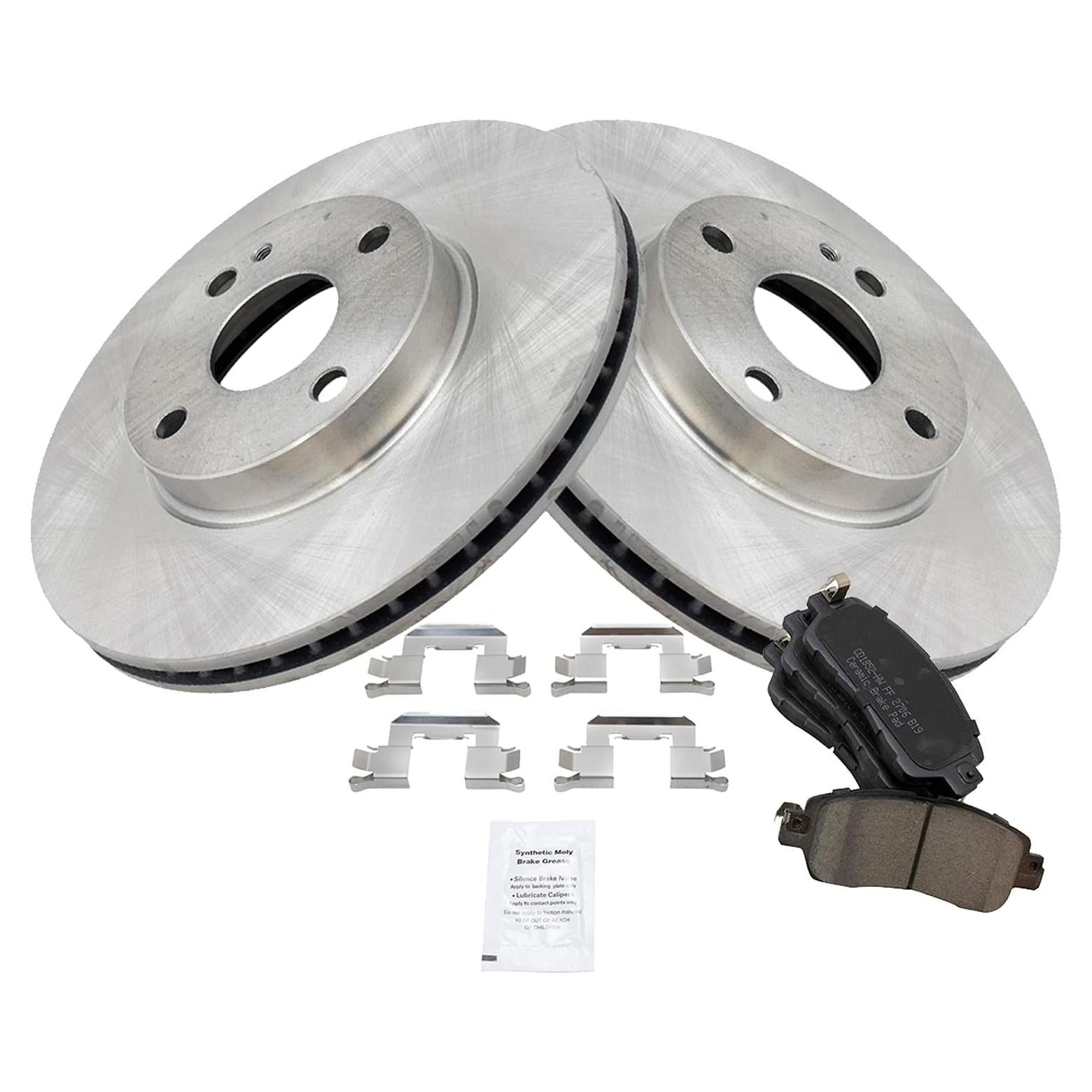 Kit de Pastillas de Freno y Rotor TRQ BKA14529 Cerámico Delantero