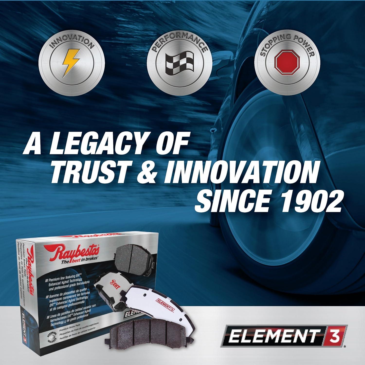 Pastillas de Freno Delanteras Raybestos Element3 para Toyota