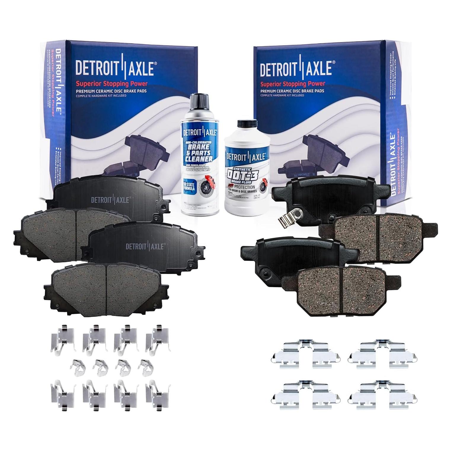 Pastillas de freno cerámicas Detroit Axle para Toyota Yaris 2012-2018