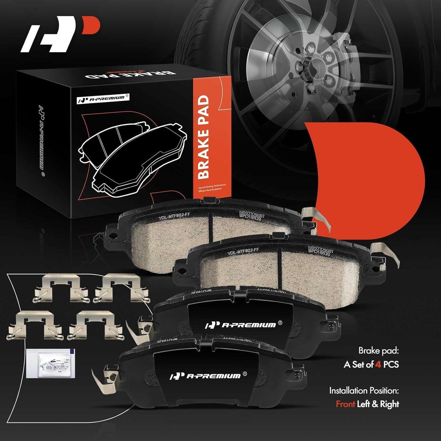 Juego de Pastillas de Freno Cerámicas A-Premium para Toyota Yaris 2019-2020