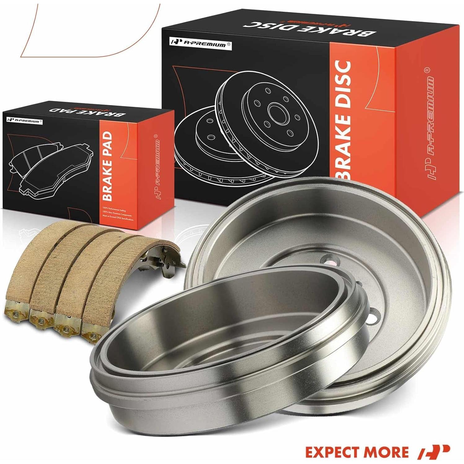 Conjunto de Tambores y Zapatas de Freno A-Premium para Toyota Yaris 2016-2020