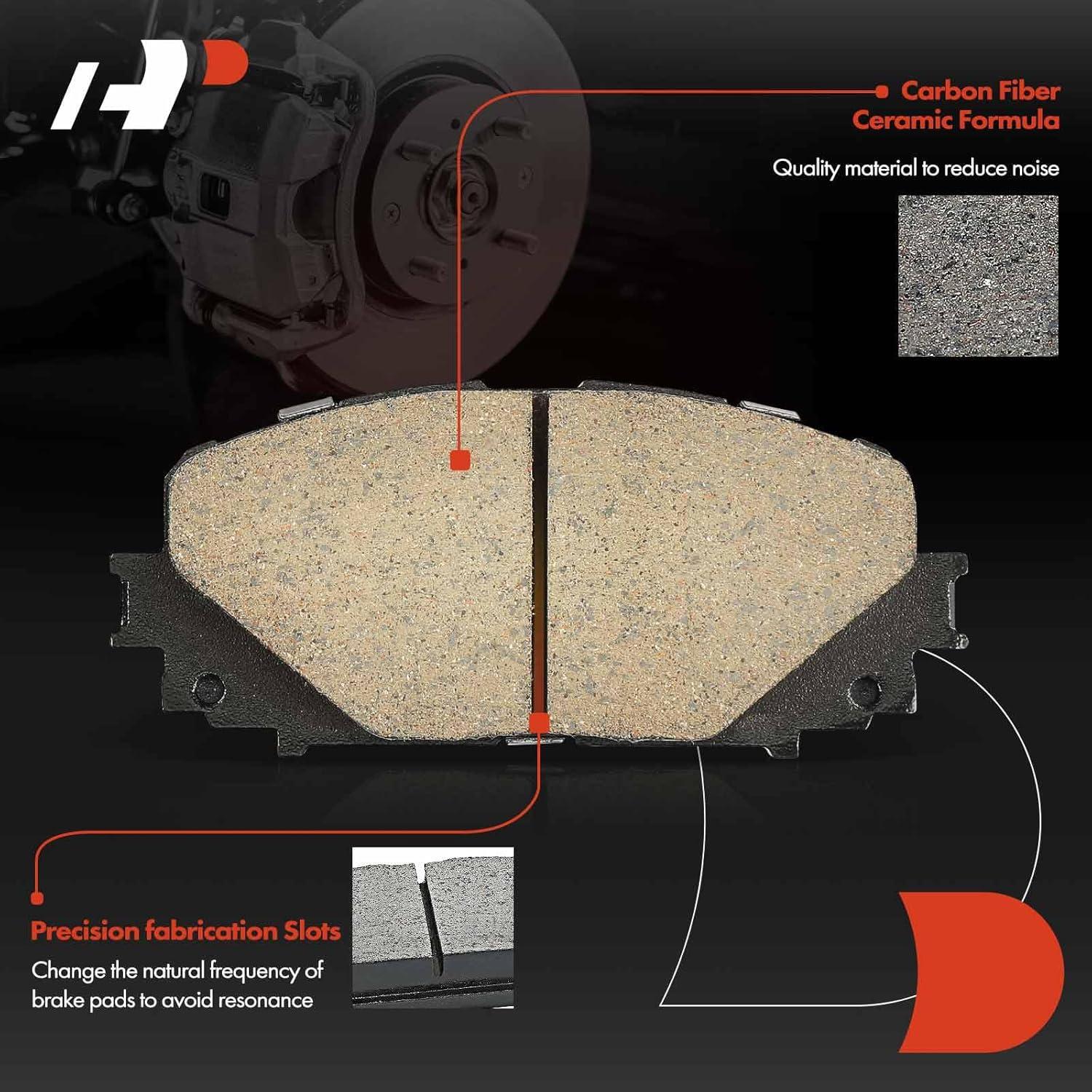 Juego de Pastillas de Freno Cerámicas A-Premium Toyota Yaris 2012-2018