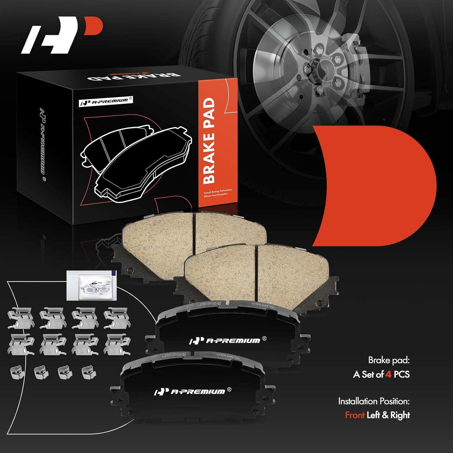 Juego de Pastillas de Freno Cerámicas A-Premium Toyota Yaris 2012-2018