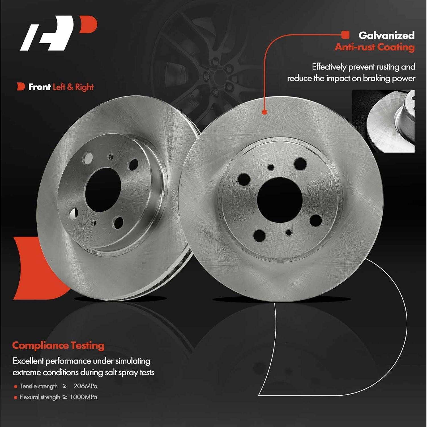 Discos de Freno Ventilados A-Premium 255mm para Toyota