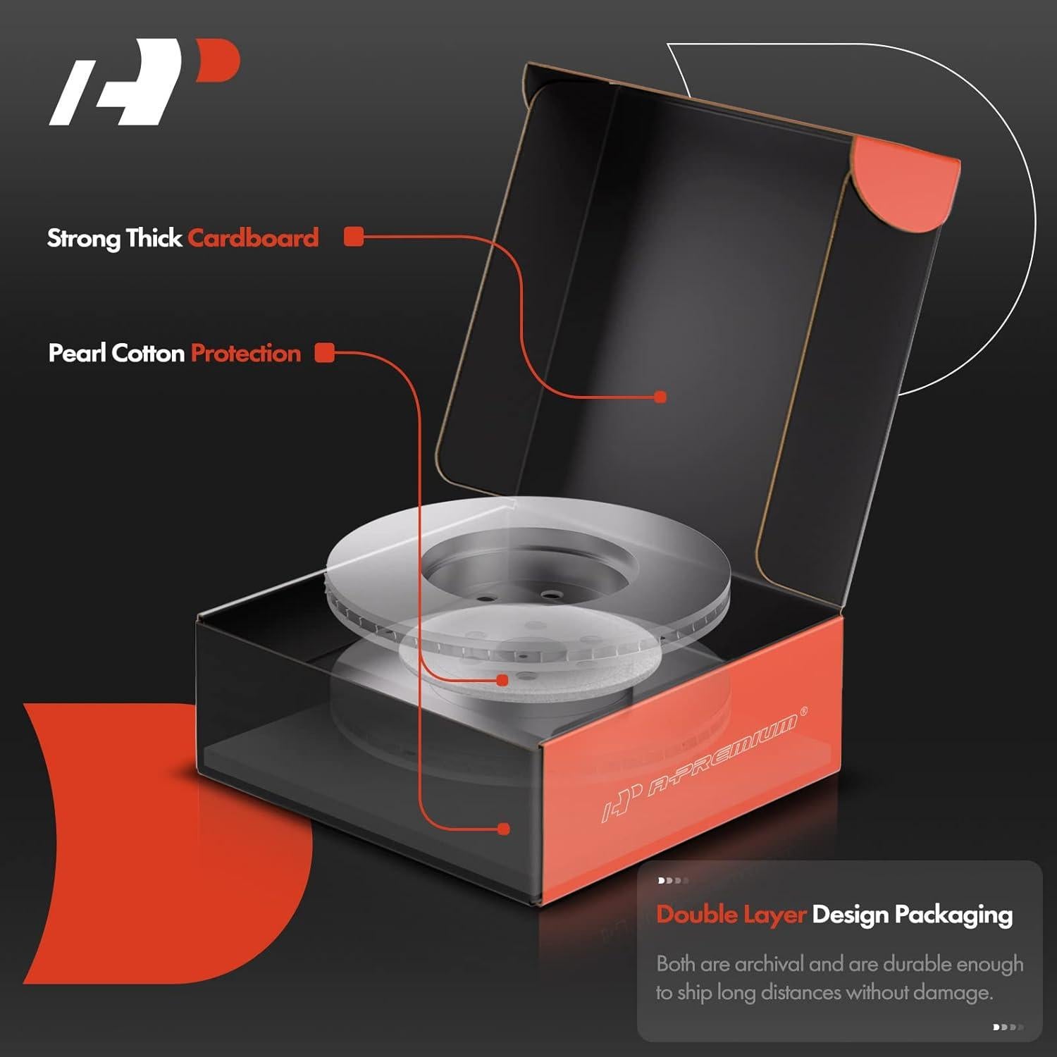 Discos de Freno Ventilados A-Premium 255mm para Toyota