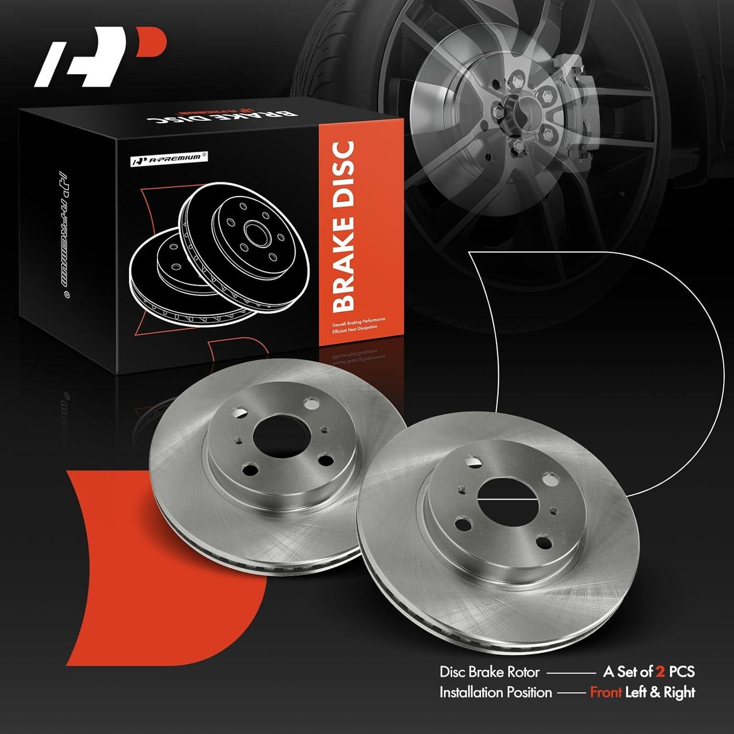 Discos de Freno Ventilados A-Premium 255mm para Toyota