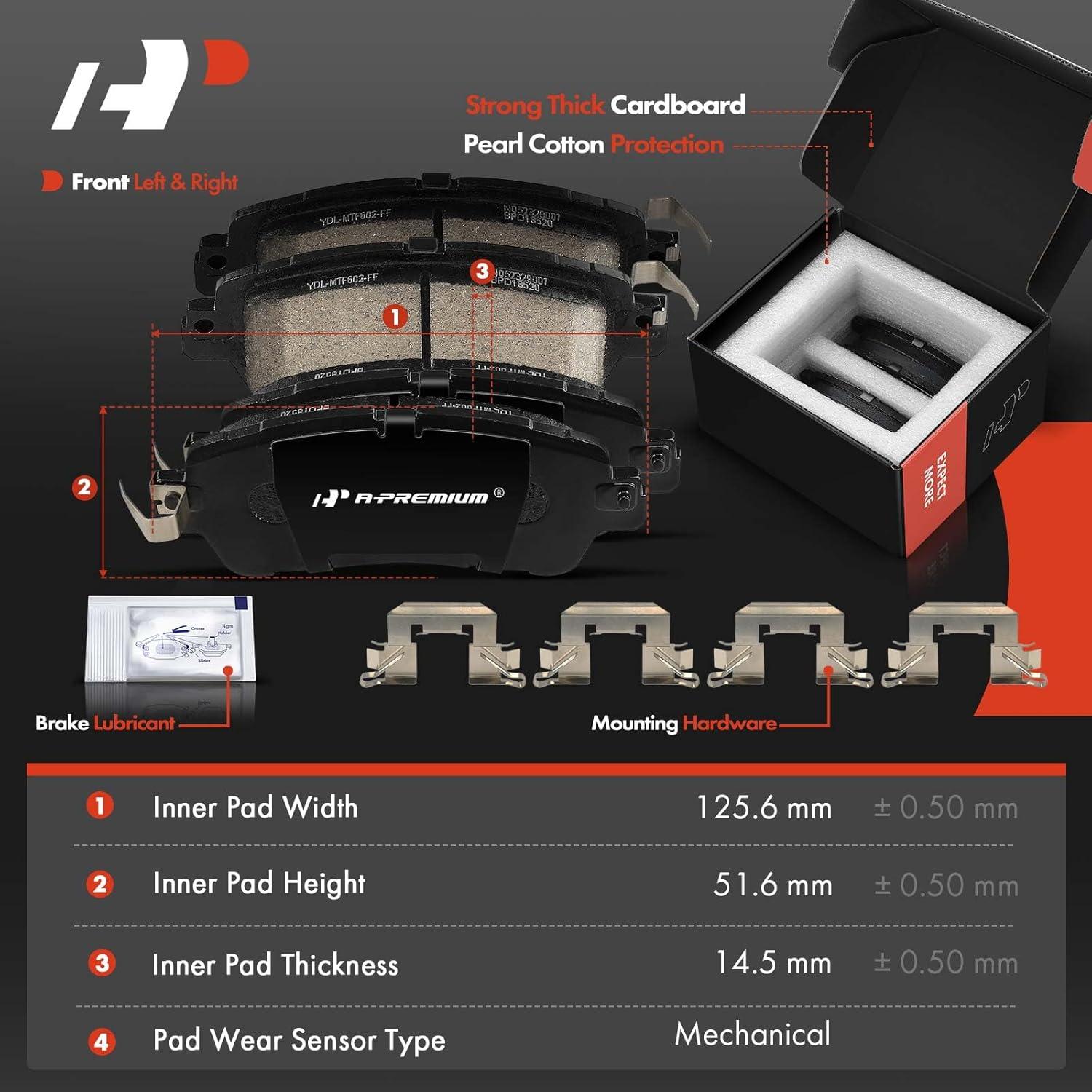 Discos de Freno Ventilados A-Premium + Pastillas Cerámicas