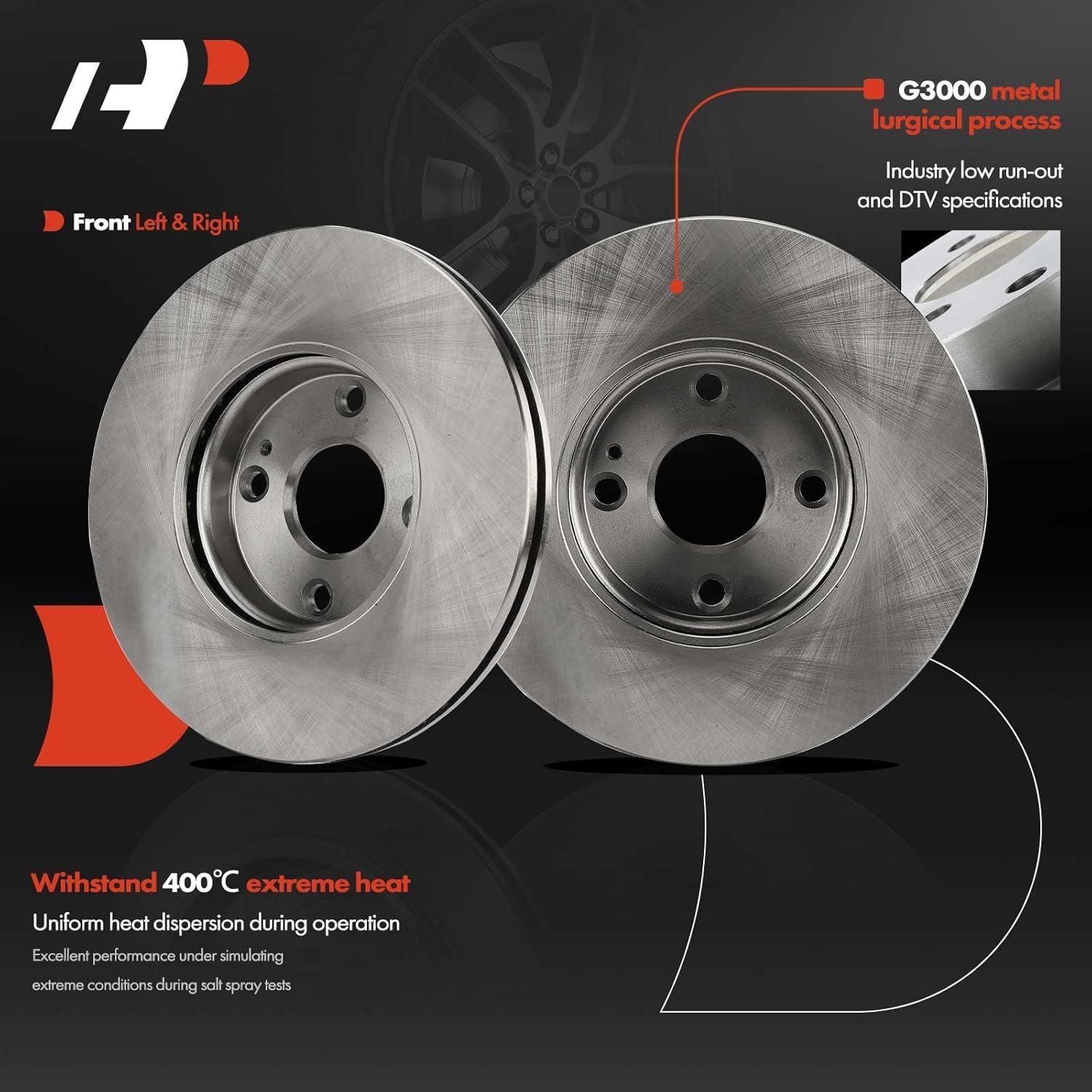 Discos de Freno Ventilados A-Premium + Pastillas Cerámicas