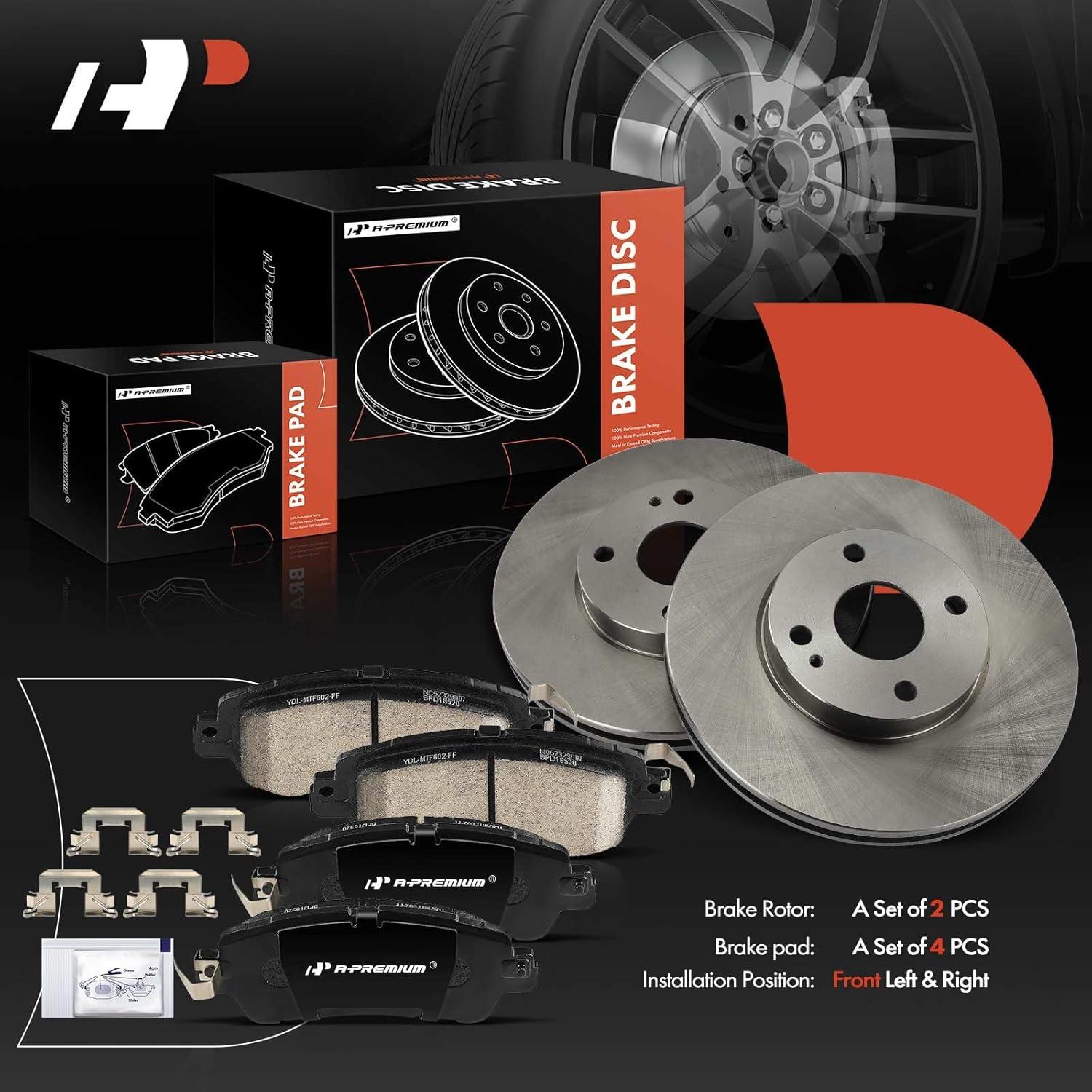 Discos de Freno Ventilados A-Premium + Pastillas Cerámicas