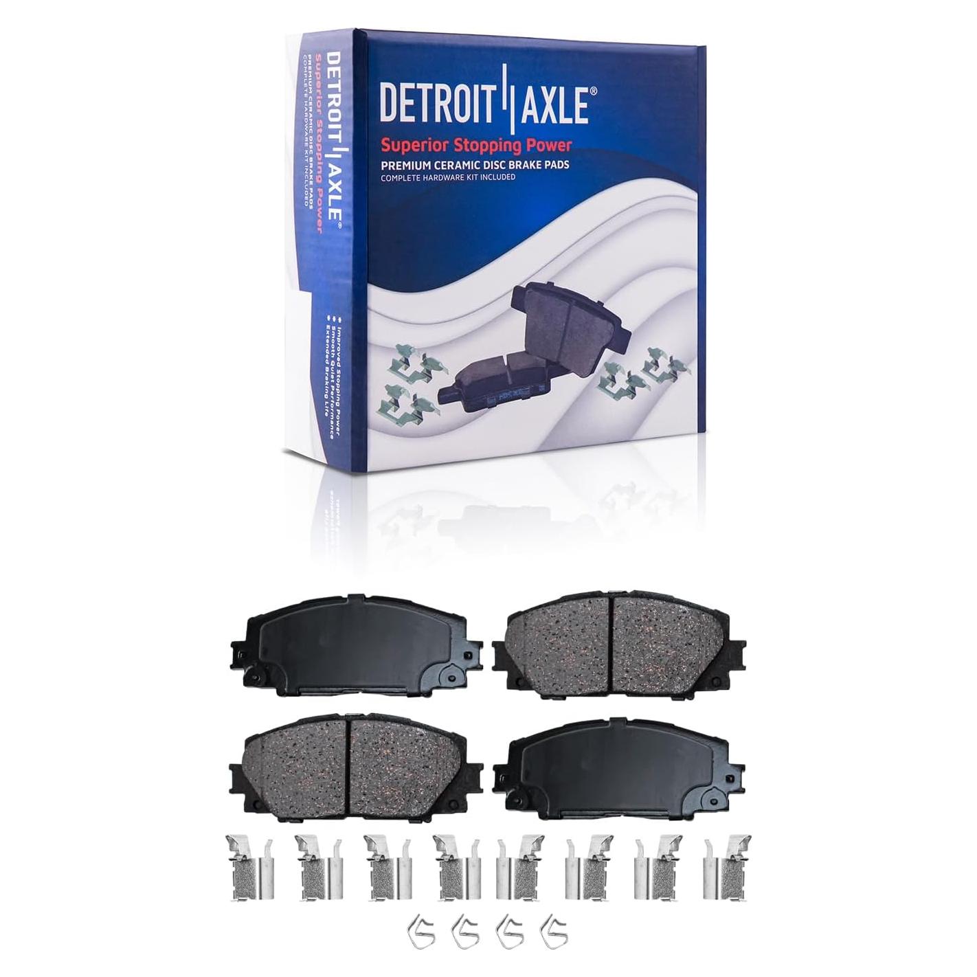 Pastillas de freno delanteras Detroit Axle Cerámicas Toyota