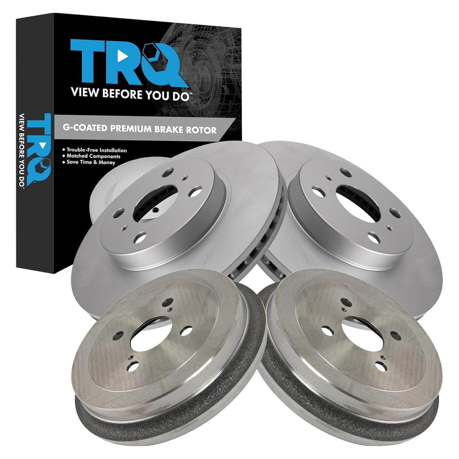 Juego de Discos de Freno TRQ G-Coated 4 Piezas Toyota Yaris